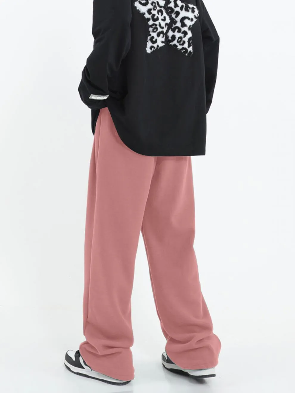 Womens Wide Leg Sweatpants Casual Loose Yoga Pants Comfy Lounge Joggers Baggy Sweatpants Pockets