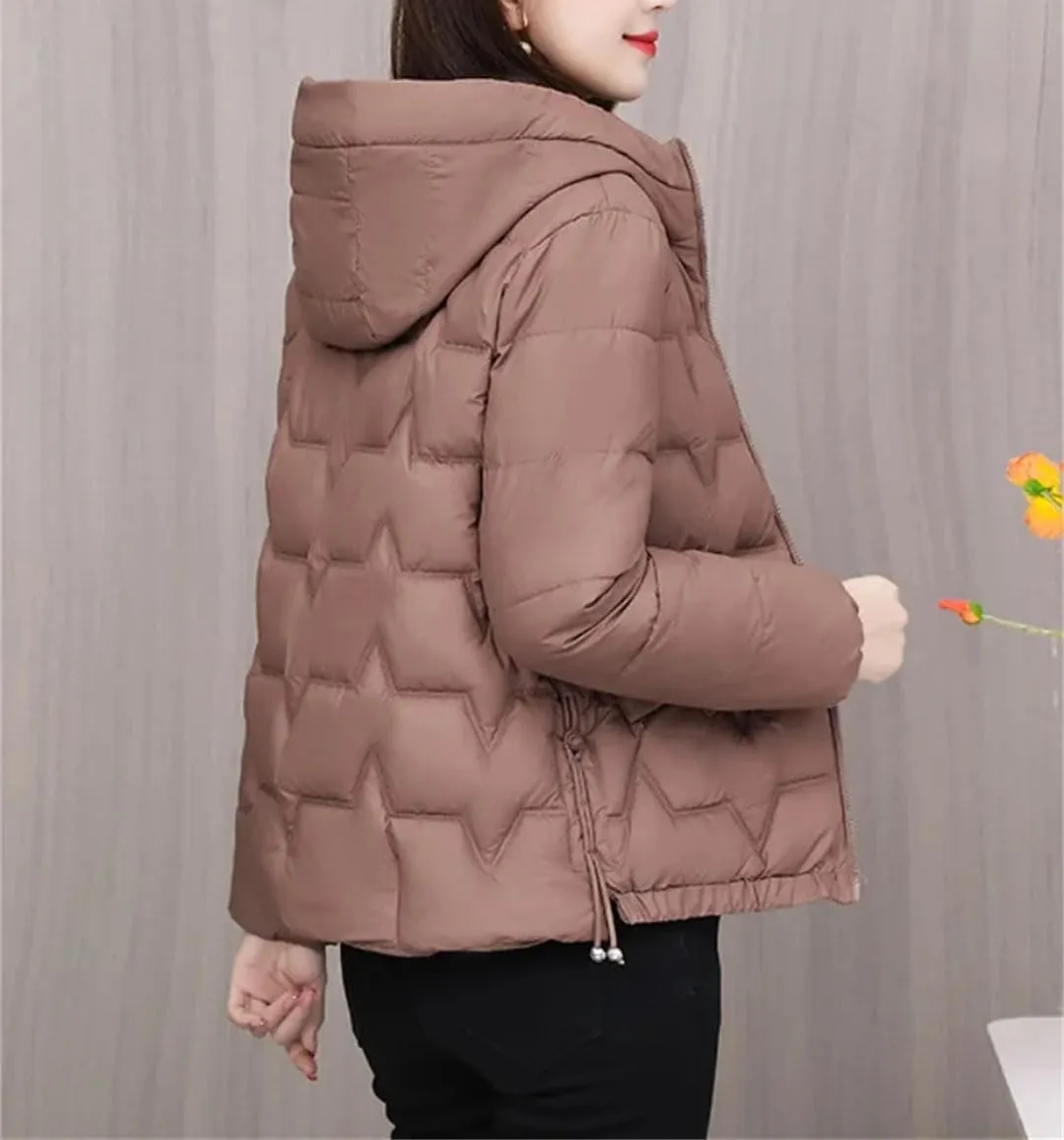 Women's Winter Down Cotton-Padded Jacket Coat Korean Fashion Lady Keep Warm Thicken Cotton-Padded Clothes