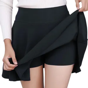 Workout Skirt Women Fashion Casual Short Style Solid Half Skirt Glare Sun Skirt Pleated Skirt Long Sweater Skirt