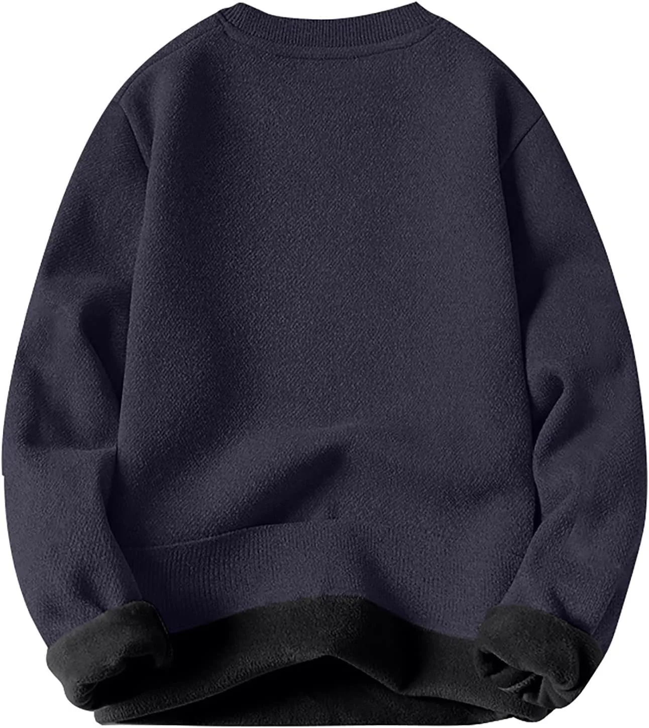 XIAXOGOOL Mens Crewneck Sweater,Mens Sweater Casual Long Sleeve Color Block Round Neck Men's Sweater Loose Knit Pullover