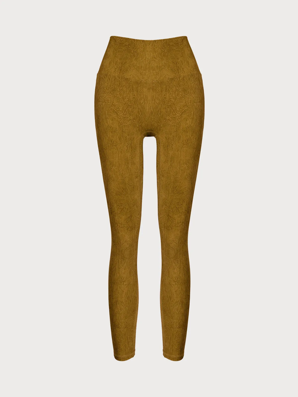 Yellow High Waisted Leggings 23”