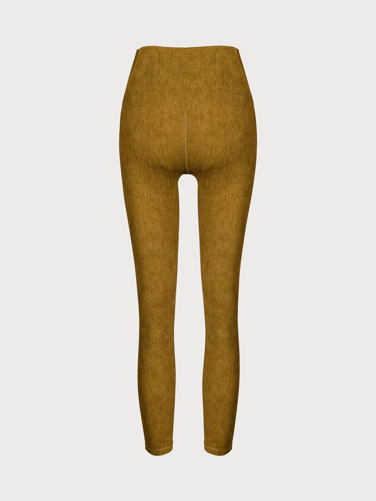 Yellow High Waisted Leggings 23”