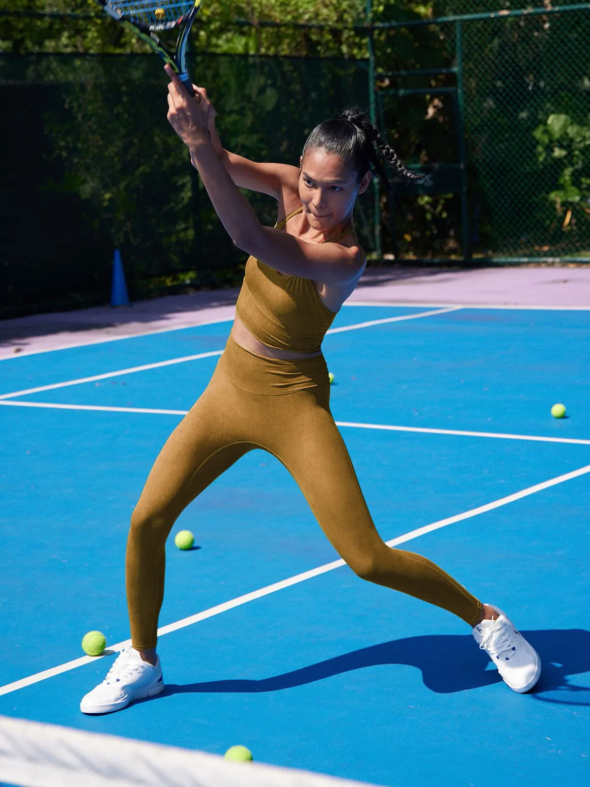 Yellow High Waisted Leggings 23”