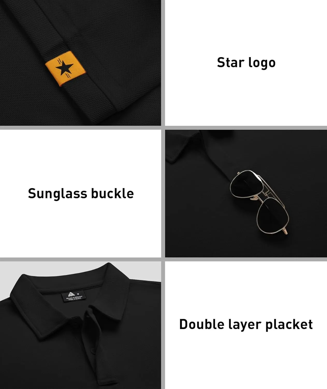 ZITY 3 Pack Mens Polo Shirt Short Sleeve Sports Performance Business Casual Golf Shirts for Men Collared Tactical T-Shirts