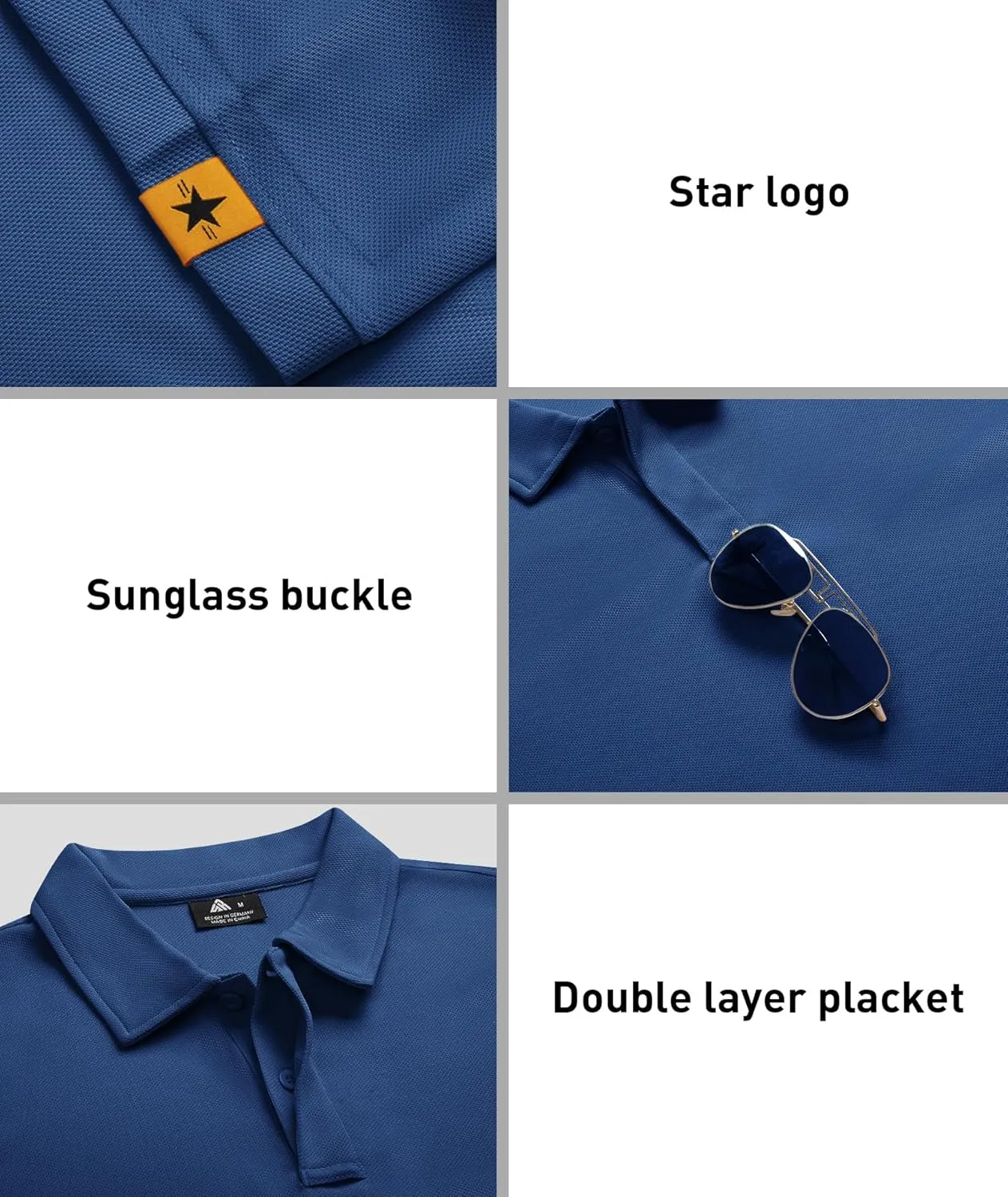 ZITY 3 Pack Mens Polo Shirt Short Sleeve Sports Performance Business Casual Golf Shirts for Men Collared Tactical T-Shirts